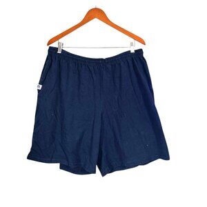 Russell Athletic Mens Navy Blue Elastic Waist Shorts XL